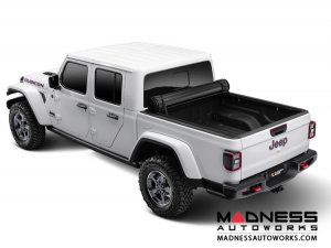 Jeep Gladiator Armis Hard Rolling Bed Cover w/ Trail Rail Cargo System Jeep Gladiator Armis Hard Rolling Bed Cover w/ Trail Rail Cargo System
